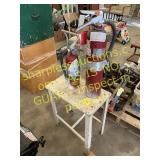 Stand, fire extinguishers