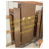 Folding lunch tables