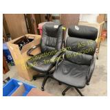 3 Office chairs, organizers