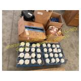 Floor cleaner, cups, lights, cords