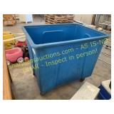 Plastic bin on wheels