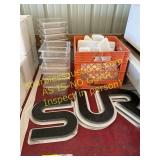 Plastic Tubs, Letters