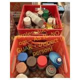 Totes of Assorted Color Spray Paint