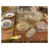 Willowware Bowls, Glassware