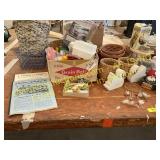 Wicker Baskets, Knickknacks, Misc
