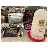 Chicken Waterer, Lantern, Skimmer, Misc