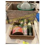 Vintage Bottles, Wooden Tote