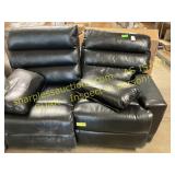 Black Reclining Couch, Needs Some Work