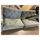 Blue Sofa, Damaged, Needs some Work