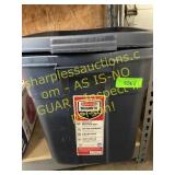 Rubbermaid roughneck tote with lid 18 gallon