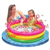 Intex kids inflatable sunset glow pool - open