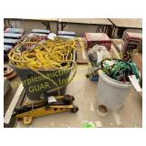 Jack, buckets of car parts