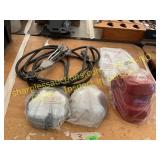 Electric cord, helmet, hub caps