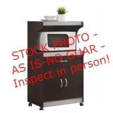 Hodedah Microwave Cart