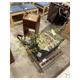 Heater, bird cage, stand