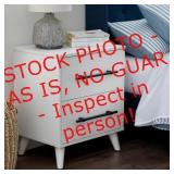 Brookside Emery2-Drawer White Nightstand