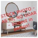 LIVING SKOG Scandi 43 in. Beige TV Stand Fits