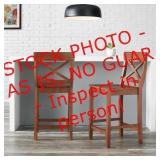 StyleWell Cedarville Walnut Finish Counter Stools