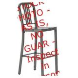 StyleWell Kipling Gunmetal Gray Metal Bar Stool