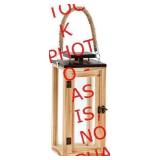 Wood and Glass Lantern (bidx3)