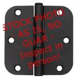 Everbilt 3-1/2 in. x 5/8 in. Radius Matte Black