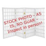 Oriental Furniture 3 ft. White 4-Panel Room