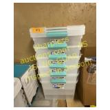 6 sterlite storage  containers (3 lids)