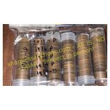 6 rolls of Wheat pennies