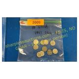 10 steel Wheat Pennies 1943
