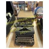 Royal typewriter with case