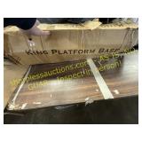 King platform bed frame