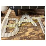 Metal Letters, Ottoman, Burlap Roll