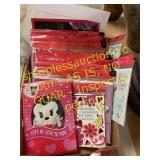 Approx 92 Valentines, Plush Animals, Cups