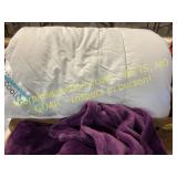 Queen Mattress Cover, Plush Queen Throw