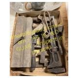 Antique Tools, Candle Holders, Misc