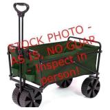 Seina Folding Utility Beach Cart, Green