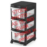 2 Lifestory 3 Drawer Cart