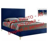 Meridian Geri Navy Queen frame no mattress