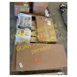 Pallet of closet organizer parts