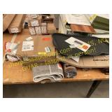 Assorted rugs, hardware