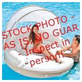 Canopy island pool float