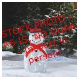 Light Up 3ft Snowman Decoration Top Hat 70
