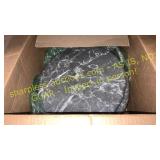 2 toilet seats gray marble look
