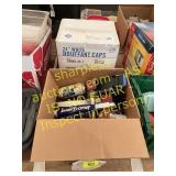 Box of caps, advertising