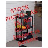 Gracious Living 24 x 12 x 33 Light Duty 3 Shelf