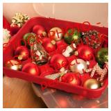 2 Sterilite Christmas Ornament Storage Case