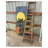 Wooden ladders, wooden cut outs