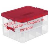 Sterilite 1427 Stack & Carry 2 Layer 24 Ornament