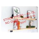 Willow & Grace Wooden Floating Shelves - Natural