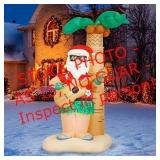 Holidayana Hula Santa Christmas Inflatable - 8 f